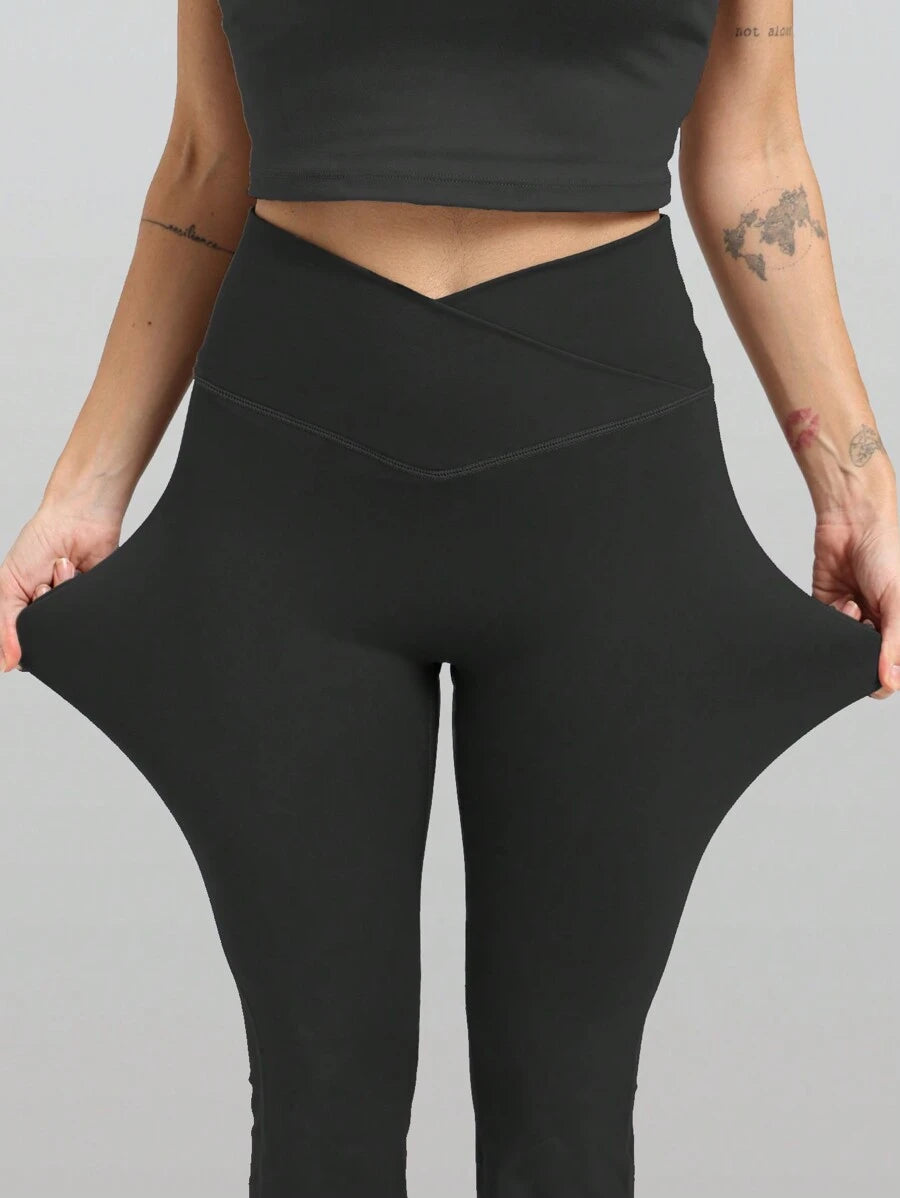 RunOnWheels™ | Viral BBL Flare Legging Zonder Voornaad