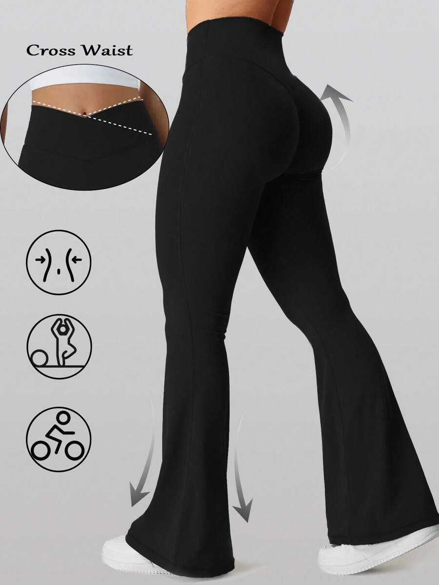 RunOnWheels™ | Viral BBL Flare Legging Zonder Voornaad
