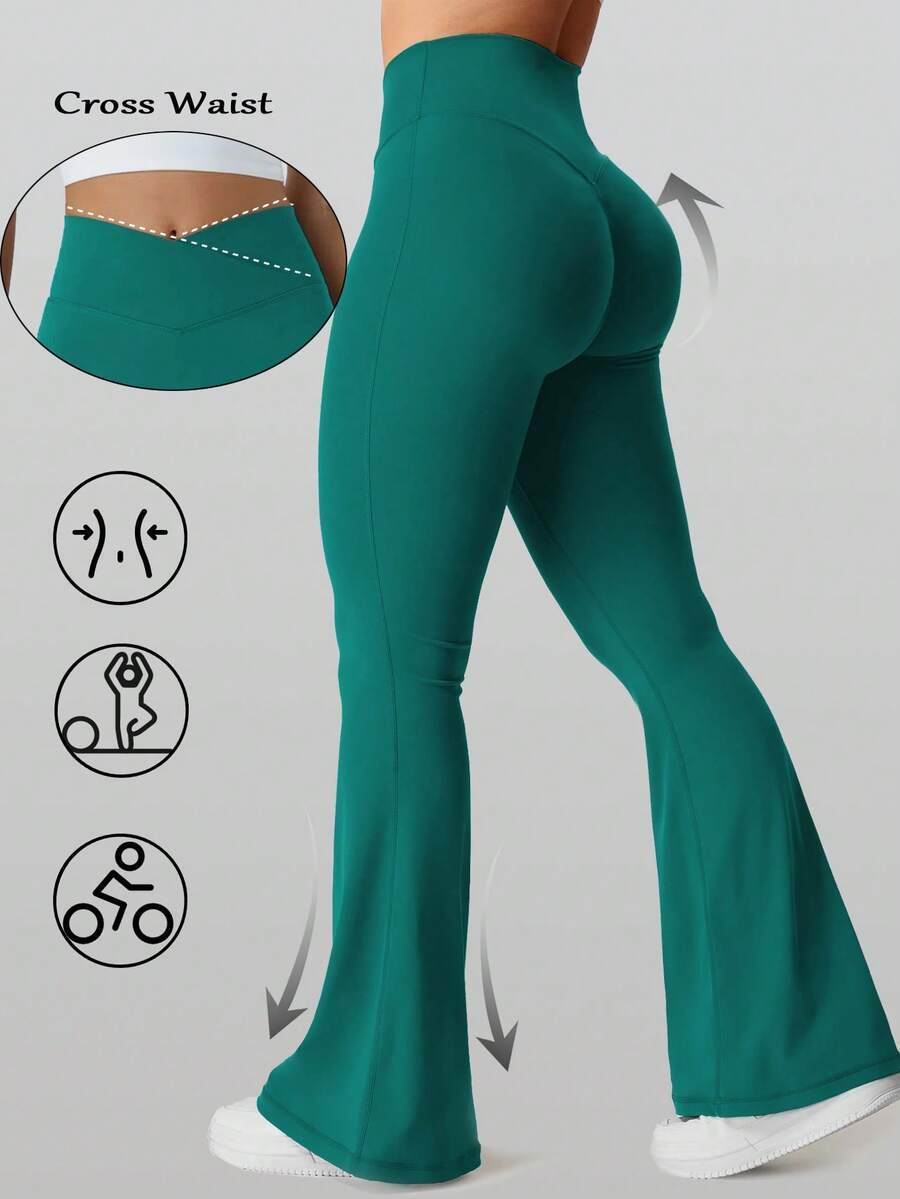 RunOnWheels™ | Viral BBL Flare Legging Zonder Voornaad